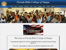 Tablet Screenshot of floridabiblecollege.us